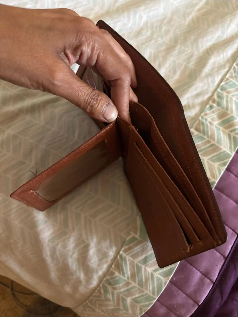Louis Vuitton Monogram Money Clip Wallet - Brown and Gold